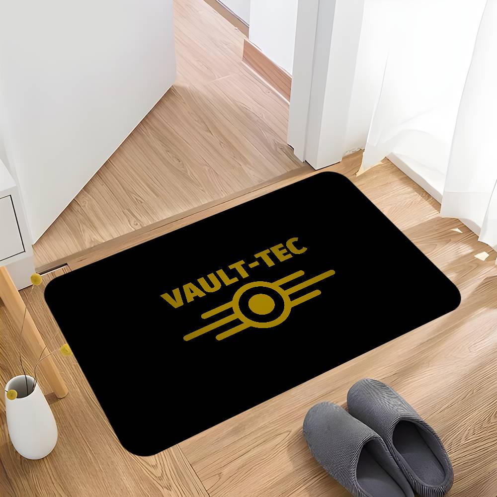 

Game V-Vault T-Tec Logo Entrance Door Mat Washable Non-Slip Living Room Sofa Chairs Area Mat Kitchen Welcome Doormat 50x80cm