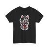 Unisex Adult T Shirt Sad Demon Devil With Mustache Blood Tattoo Streetwear Goth