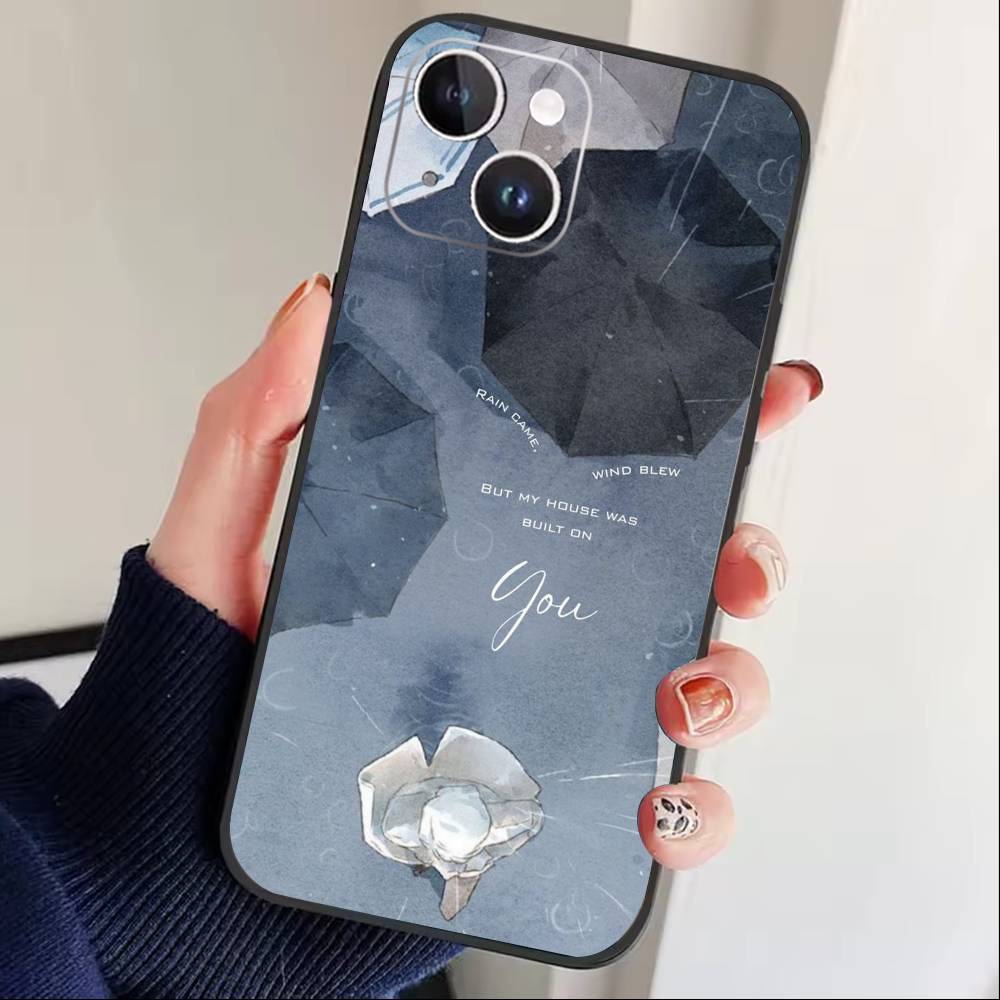 

Чехол для телефона M-Jesus с библейским стихом для iPhone 17 16 15 14 13 12 Max Plus Силиконовый Черный Чехол iPhone16e
