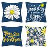 45*45Cm Flower Letter Print Cushion Cover Ployster Throw Pillows Sofa Home Decor Pillower Cover Decorative Pillowcase