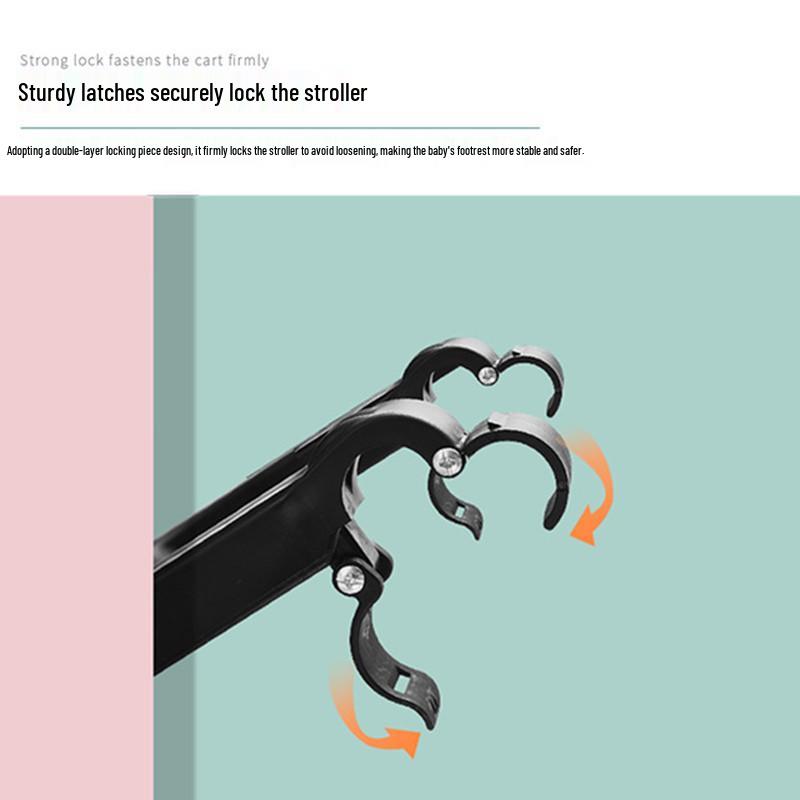 Two-in-One Stroller Pedal for Twins: Sit or Stand for Easy Travel with Kids