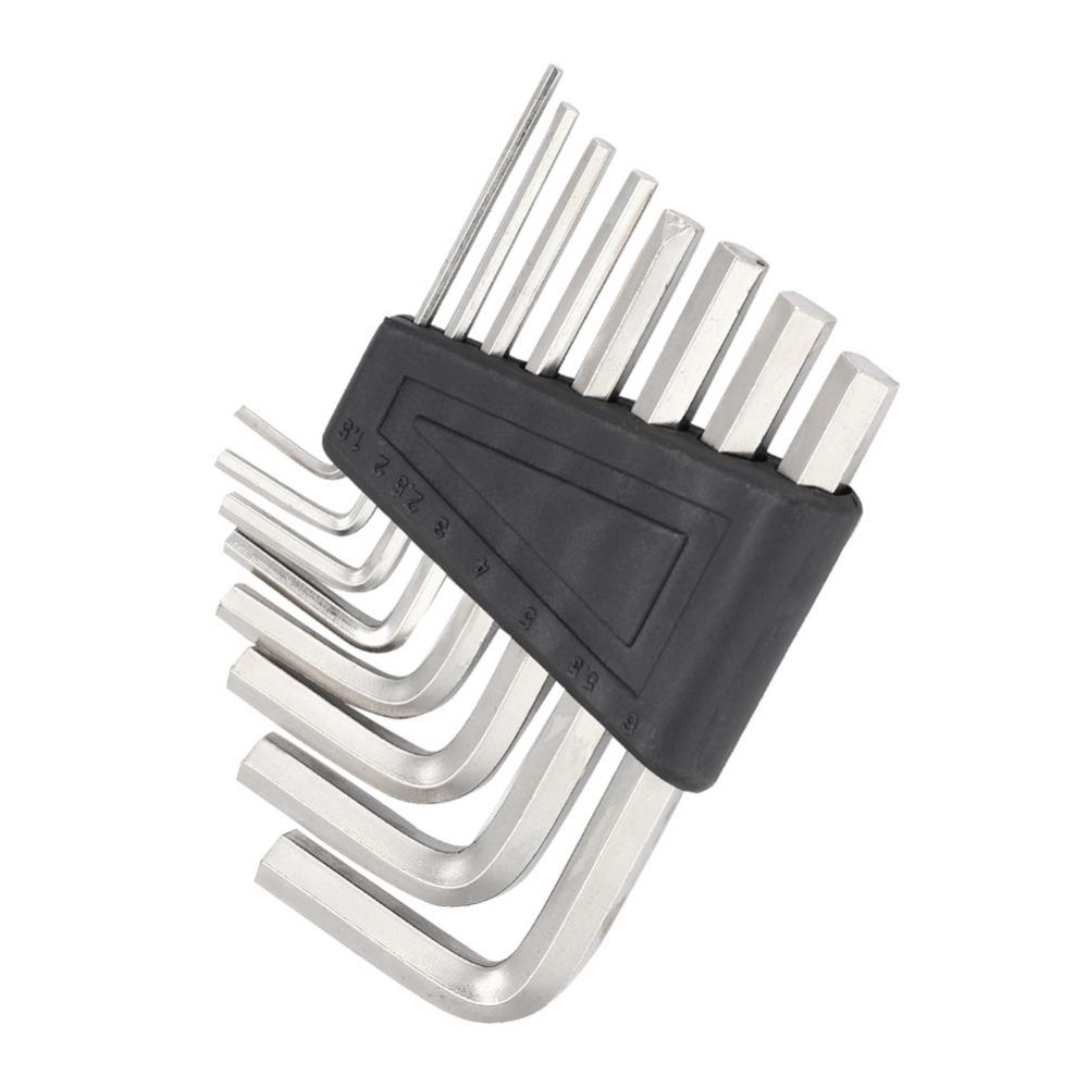 16PCS 1.5-6mm Hex Key Set Silver Hex Wrench Set Allen Key Wrench Set  For For instrument repair