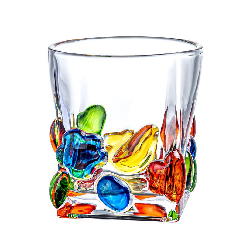 Flavinmci Hand-Painted Glass Beverage Cup (Set of 2)