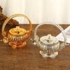 Seasoning Jar,Alloy With Lid Portable Spice Exquisite Sugar Container Butter Cheese Organizer,Coffee Beans Jar,Kitchen Tools