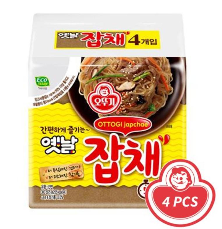 Otogi Classic Japchae 75g x 4 – Korean Stir-Fried Glass Noodles Set