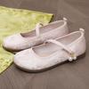 Fashion New Chinese-style Flat Single Shoes, Women's Comfortable Soft-soled Shallow Mouth Mary Shoe