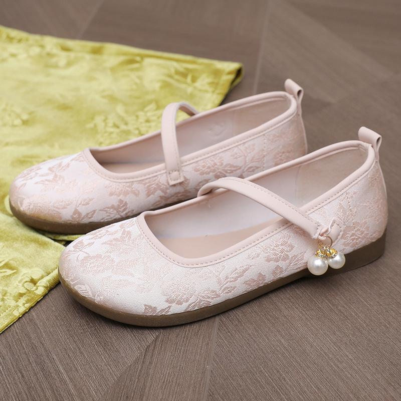 Fashion New Chinese-style Flat Single Shoes, Women's Comfortable Soft-soled Shallow Mouth Mary Shoe