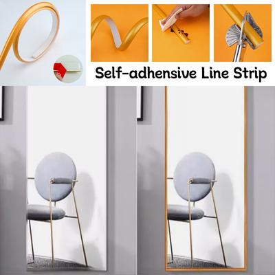 1M Selbstklebende PVC Wandkantenleiste Wand Taillenlinie Aufkleber Weich Stoßfest Halbrund Wasserdicht Zierleiste Sockelleiste