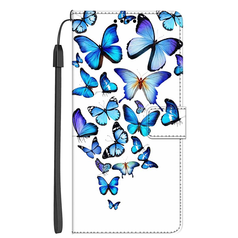 

Flip Leather Covers For Samsung Galaxy A53 A33 A23 A13 5G 4G Case Flower Wallet Stand Book Card Phone Cover For Samsung A13 4G Galaxy A23&Case & Strap кларет