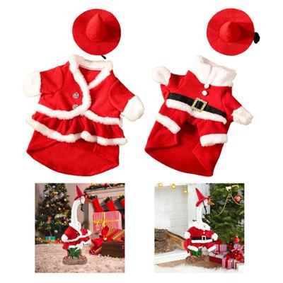 Christmas Porch Goose Outfit Cute Yard Decoration for Lawn Outside Garden