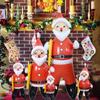 Gifts Garden Party Decor Happy New Year Santa Claus Doll Christmas Inflatable Toy Xmas Ornament