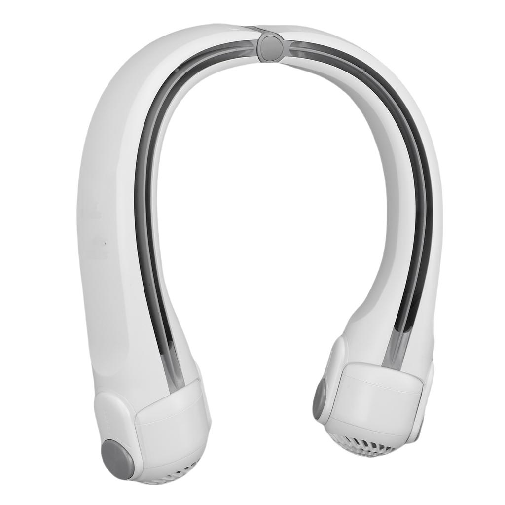 Portable Neck Fan 3 Speeds Bladeless Fan 2400mAh Battery Operated Wearable Personal Fan USB Rechargeable Quiet for