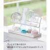 Yamazaki (Yamazaki) Baby Bottle & Mug Bottle Drainer, White, Approx. W32 x D12 x H17cm, Plate, Over-the-Sink Drainer Tray, 5857