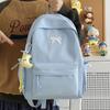 Schoolbag Wholesale High Value Bow Lightweight Small Backpack Japanese Ins Simple High School Student Schoolbag Versatile Backpack