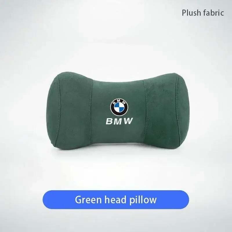 BAGE7 Car Sticker Hot 2025 Hot For BMW Car Seat Suede Memory Cotton Neck Pillow Headrest For BMW E46 E90 E60 F30 F10 E39 i3 i4 X1 X2 X