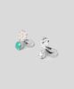 Armo Twin Flower Ring (Pearl, Green)