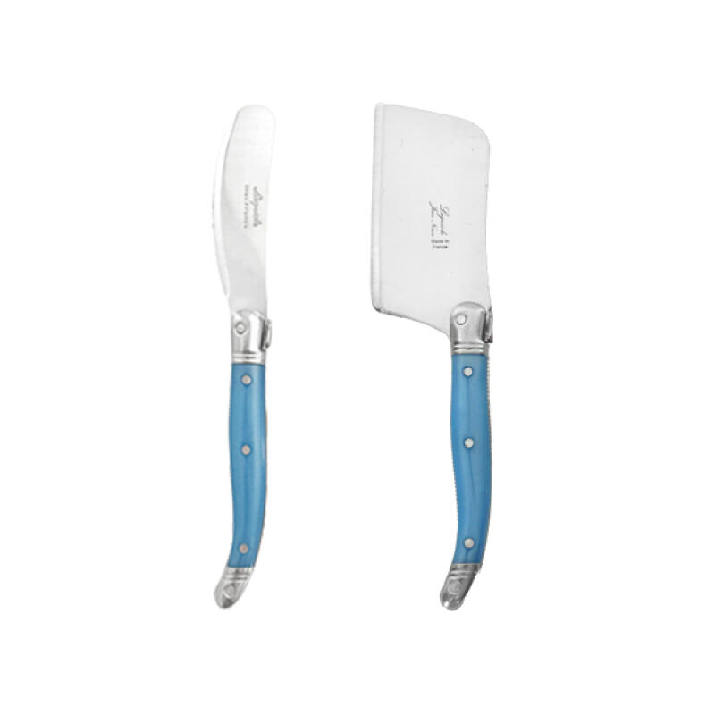 Jangneron LAGUIOLE Blue Butter Knife & Cheese Cutter Set