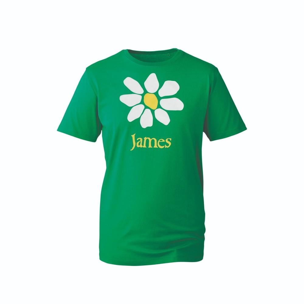 James Daisy Flower TShirt Cute Floral Graphic Name Tee Personalized Gift Tee