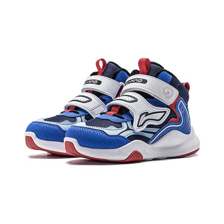 Li-Ning Cloud High-Top Outdoor Shoes Kids Shoes Blue White YKNT150-3