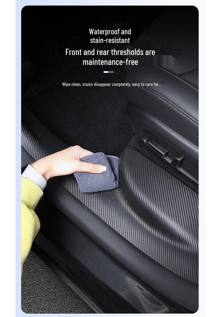 Applicable 6-Seater Tesla Model YL Door Sill Protector Strip - TPE Anti-Kick Welcome Pedal Interior Accessory