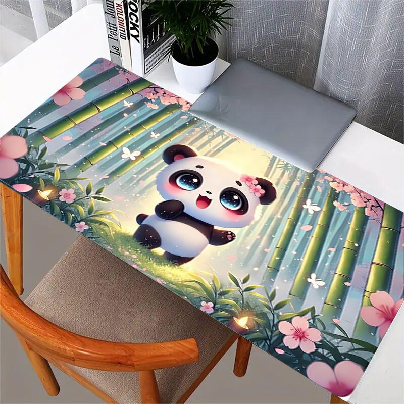 1pc Cute Panda Forest Spring Computer Pad  Mouse Pads for Desk,Gamers and Office Use 020259