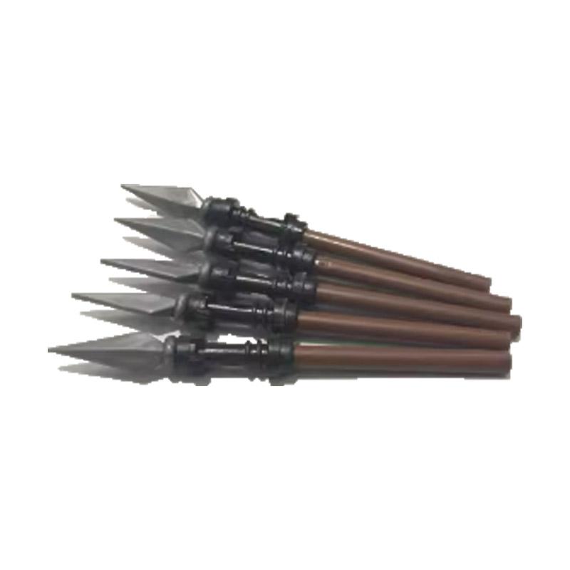 MOC Military Medieval Building Blocks Accessories Soldier Figures Bicolor Weapons Crossbow Sword Helmet Tomahawk Toy Gift X006