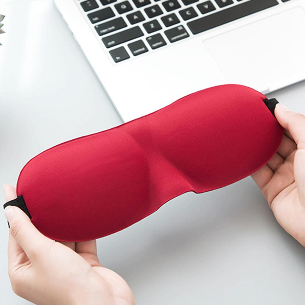 Sleep Eye Mask and Ear Plugs Set Adjustable Straps Eye Cover for Nap Sleeping Travelling