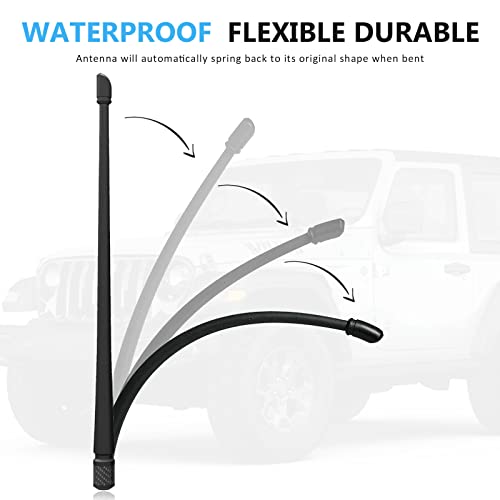 Fits the Wrangler's 13-inch car radio mast