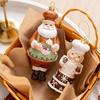 6Pcs Cute Christmas Tree Hanging Decorations Gingerbread-Themed Cookie Ornaments Christmas Kitchen Decor Home New Year 2025