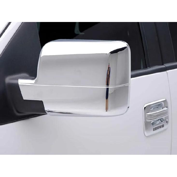 For Ford F-150 F150 2004-2008 ABS Chrome Car Rearview Side Mirror Cover Wing Cap Exterior Door Housing Trim Adhesive Sticker