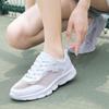 Summer hollow breathable mesh casual sports shoes women's pure white all black non-slip soft-soled shoes
