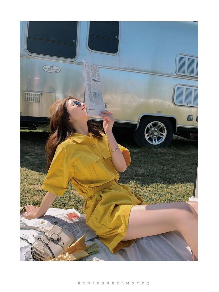2026 Summer Women's Loose Korean Jumpsuit - Internet Celebrity Style