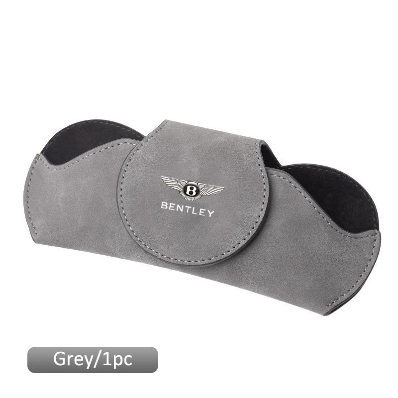 

Sunglasses Clip Storage Car Glasses Case Sun Visor Glasses Holder for New Bentley Flying Spur Continental GT Bentayga Mulsanne сірий