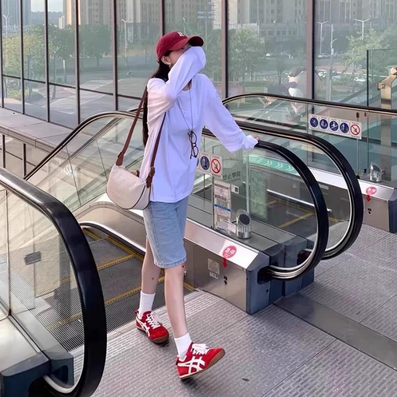 Retro Red Women's New Spring Flat-bottomed Sports Casual Women's Shoes