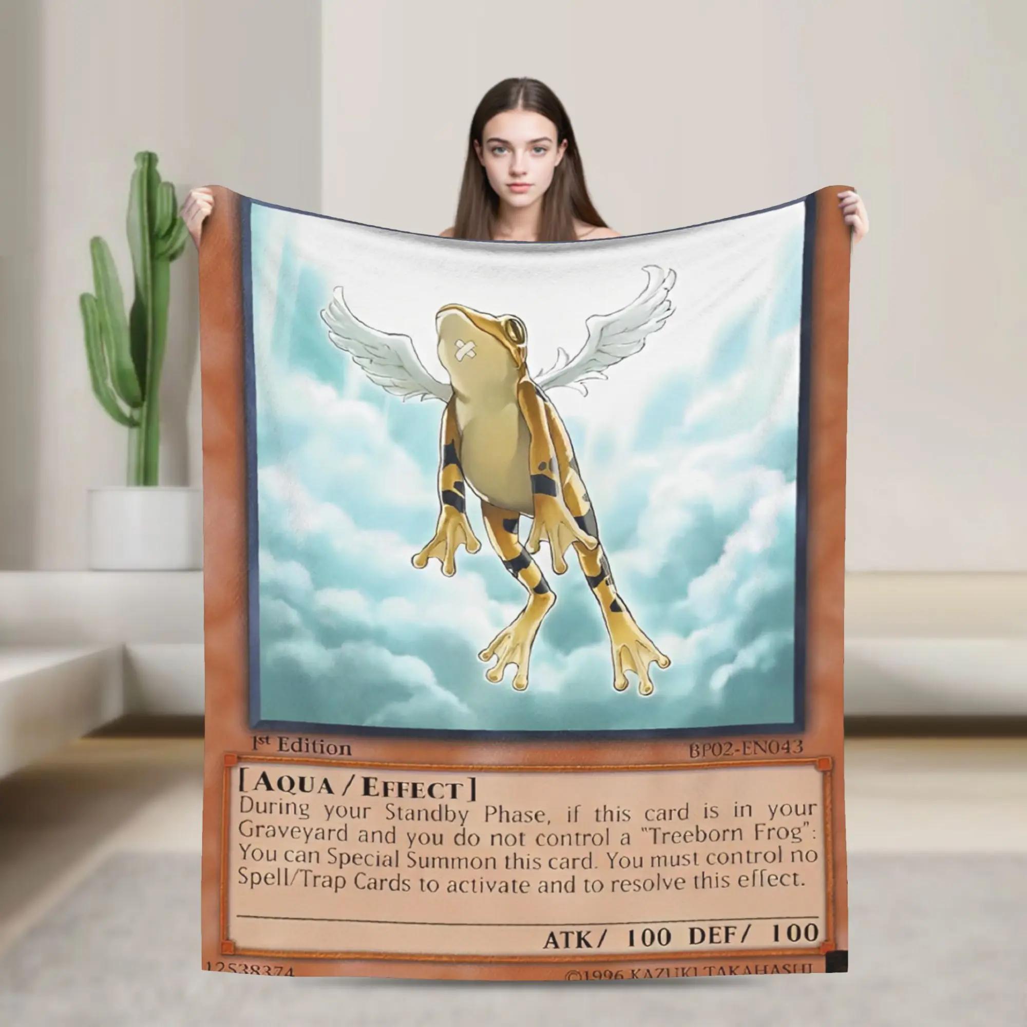 

Anime YuGiOh Card Blanket Decorative Flannel Throw for Home Decor Soft Customized Quality Bedspread Gift 40x50inch 101x127cm