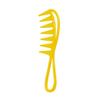 Hairdressing Candy Color Wide Tooth Comb Shark Shape Comb Retro Oil Back Hair Salon Comb Household Hollow Massage Comb Styling