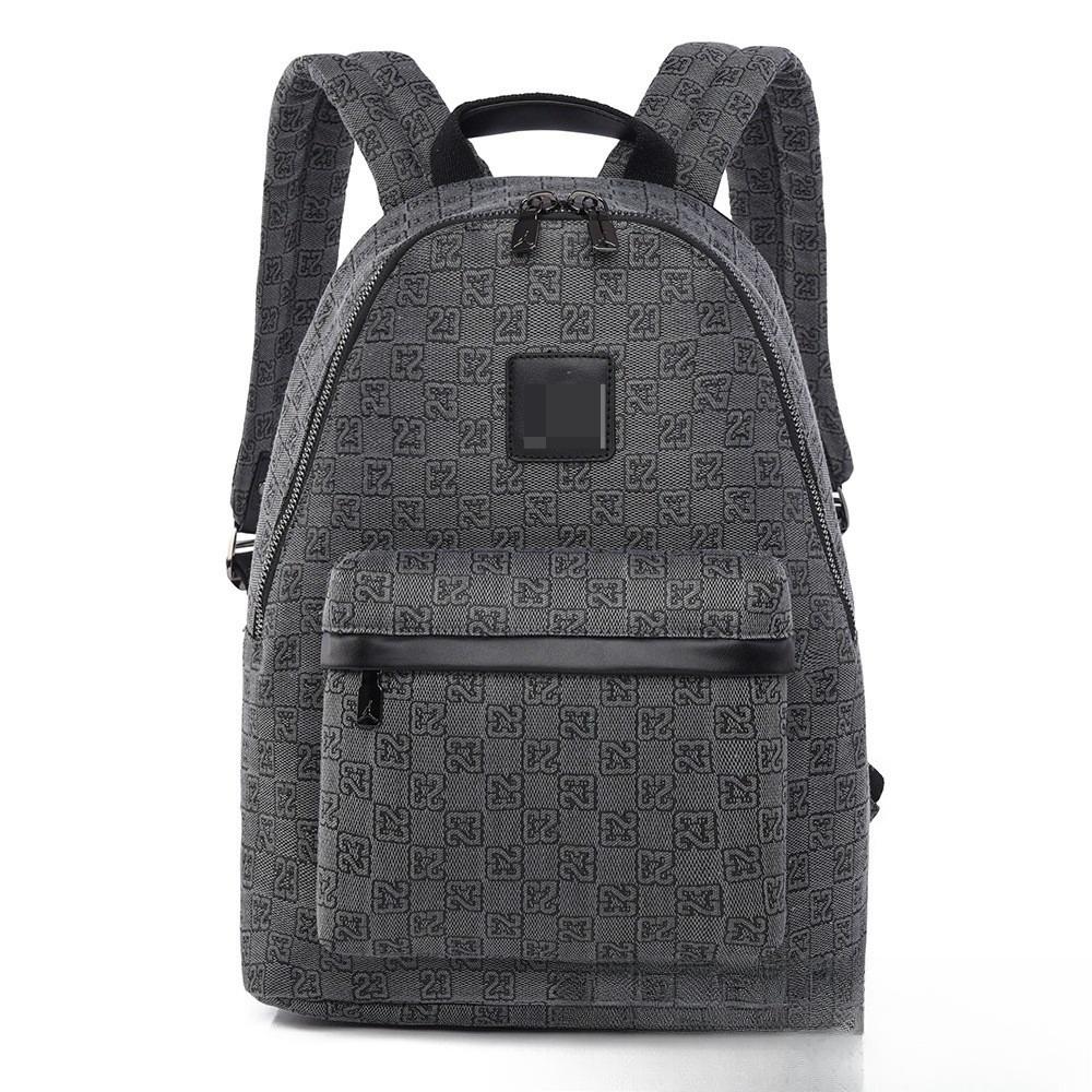 Schachbrettmuster Bedruckter Buchstaben-Rucksack Mittelschule Schultasche Große Kapazität Reisetasche Trendiger Sportrucksack für Herren und Damen.