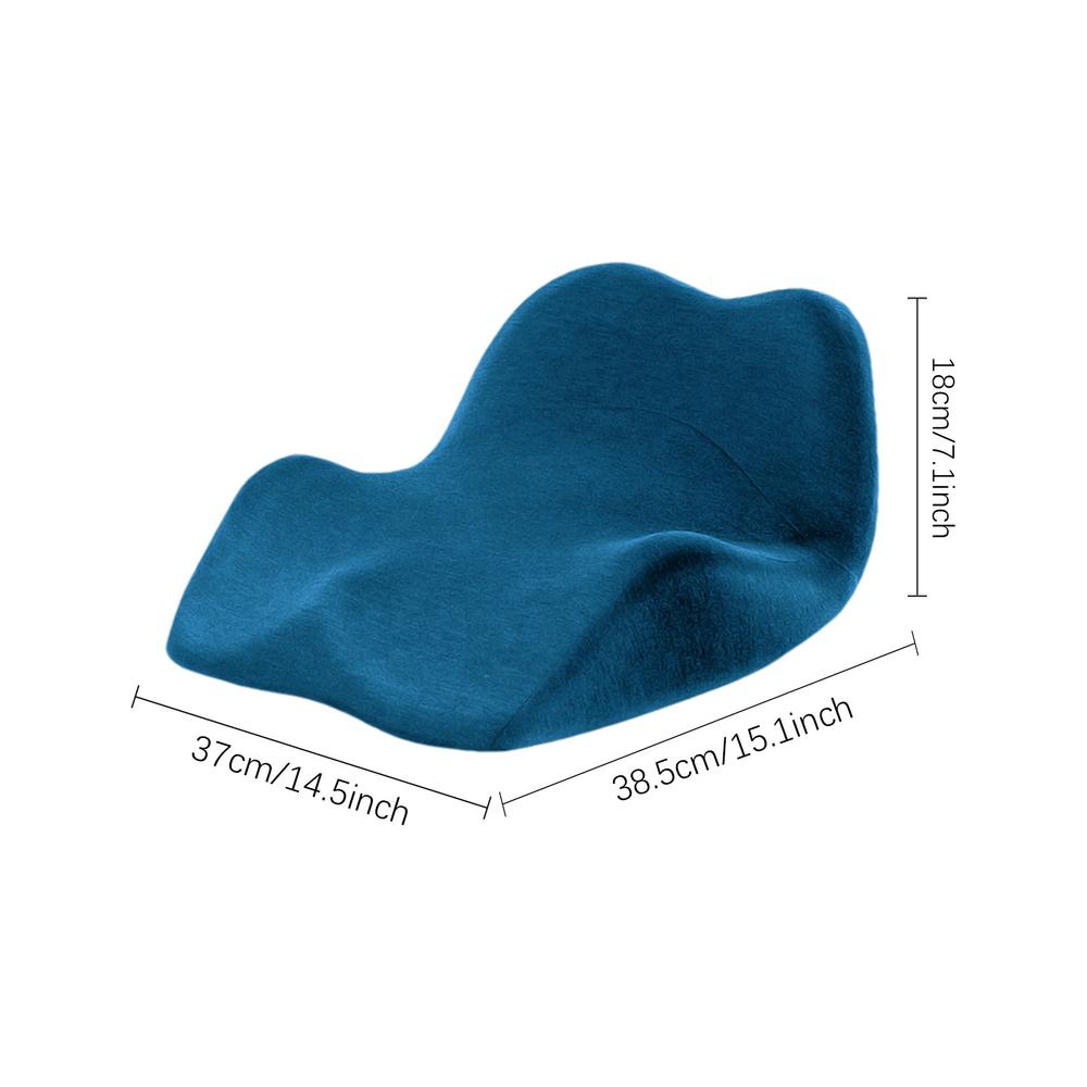 Slow Rebound Car Seat Cushion Lumbar Support Ergonomic Driving Seat Cushion Memory Foam Car Seat Pad Auto Supplies Other&Four Seasons синий