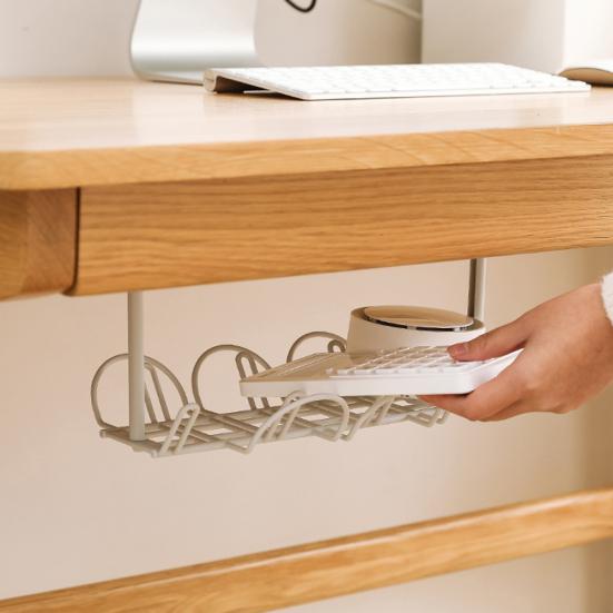 Home Table Bottom Steckdosenhalter Hängeregal Drahtkorb Organizer