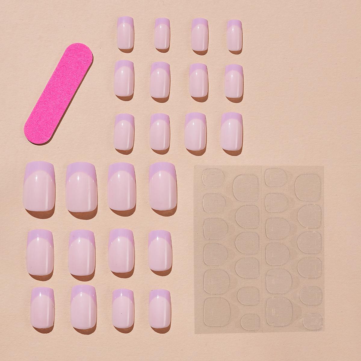 

Ручная работа Европейский и Американский Французский Минимализм Прямоугольные Однотонные Носимые Накладные Ногти