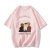 Cotton pudding dog short-sleeved t-shirt women's new casual summer loose design niche half-sleeved top