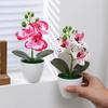 Artificial Phalaenopsis Bonsai Simulation Plants Pot Plants for Home Garden Table Bedroom Decoration Outdoor Fake Plant Ornament
