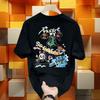 Summer AmericanStyle Printed Pure Cotton ShortSleeved TShirt AllCotton Unisexs And Unisexs Ins Street Loose Casual Top