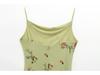 2025 Spring Women's Backless Print Draped Collar Spaghetti Strap Midi Dress