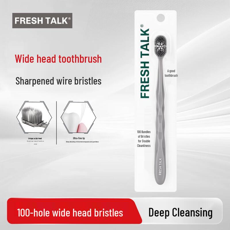 Fresh Talk Wide Head Soft Bristle Toothbrush