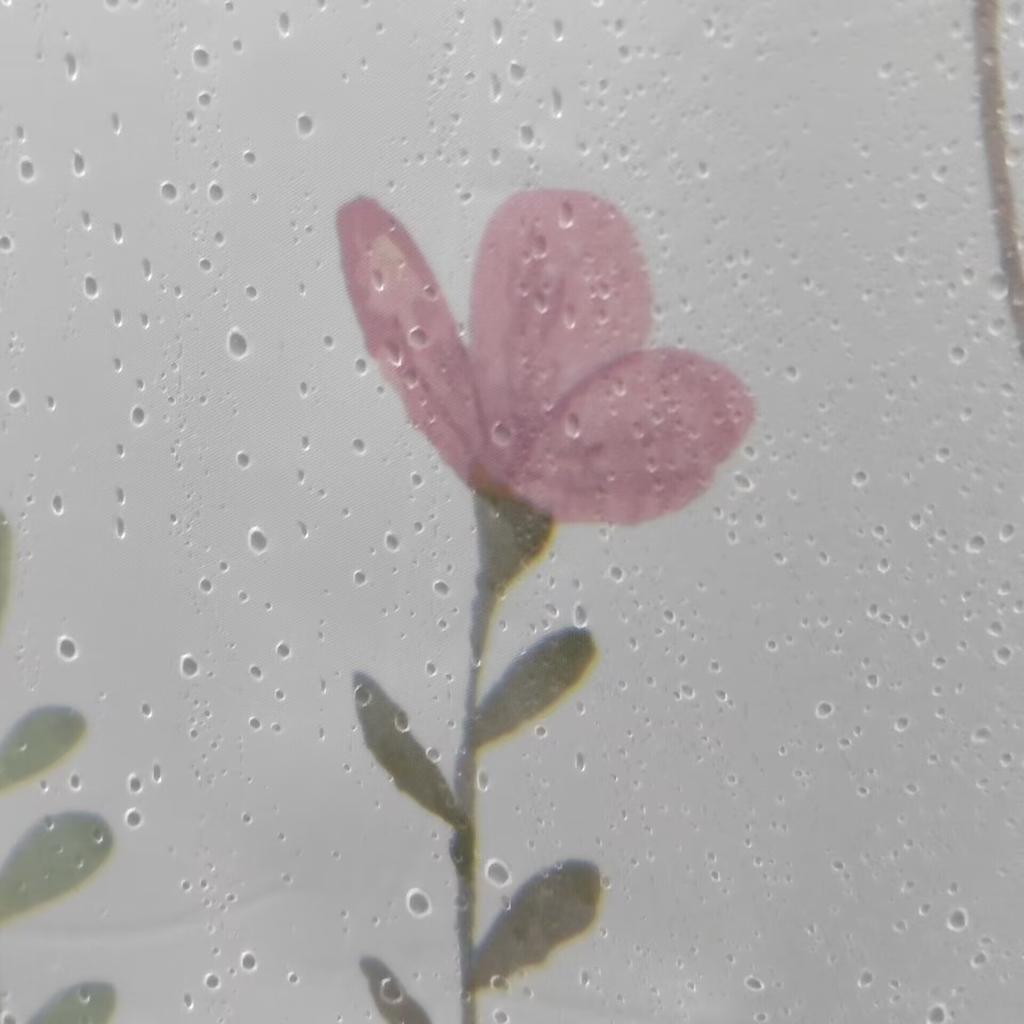 Květinový sprchový závěs Domácí vodotěsný koupelnový závěs Polyesterový koupací kryt pro domov, hotel