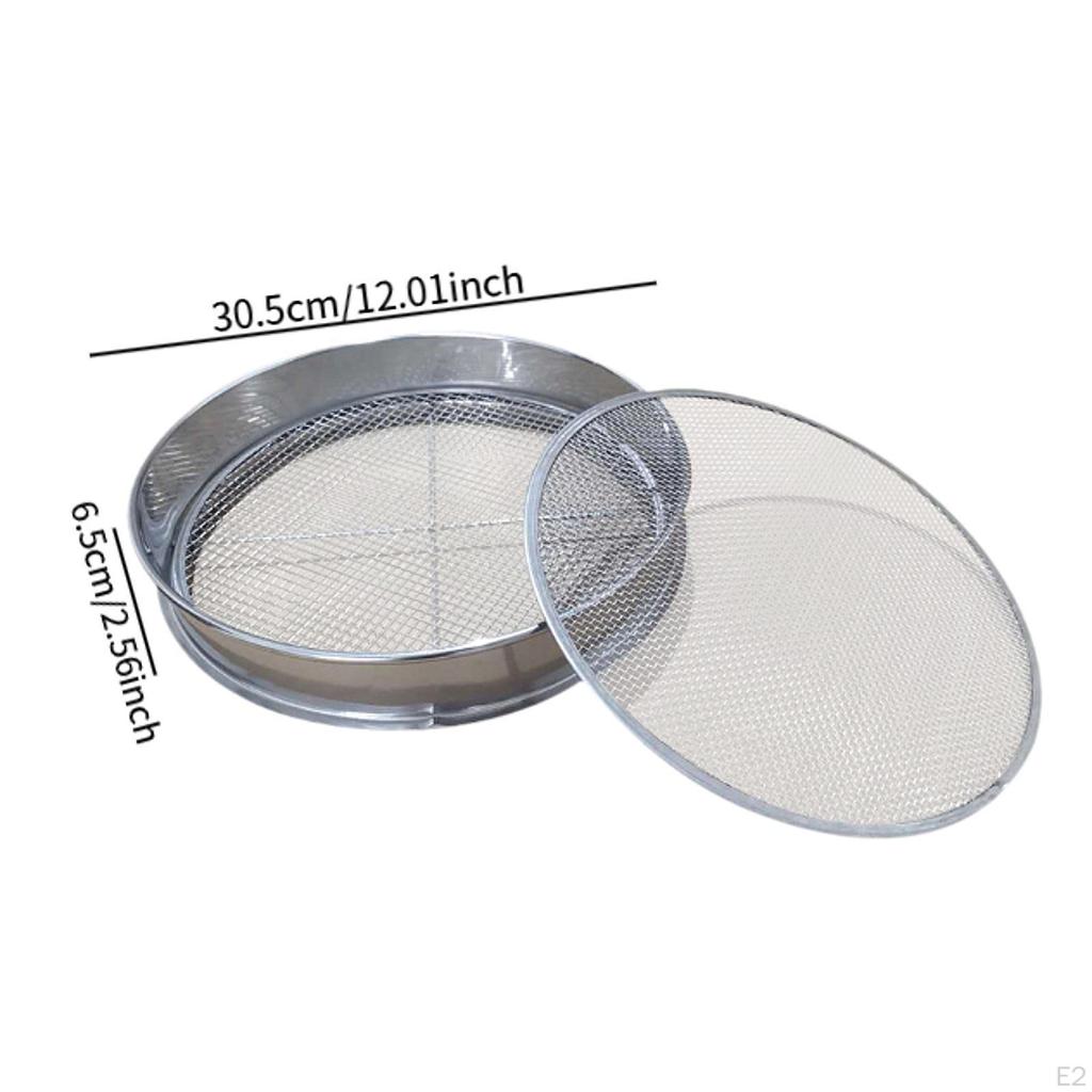 Sito do gleby ogrodowej Przenośny przesiewacz Lekkie narzędzia ręczne do piasku kamieni Praktyczny wielofunkcyjny