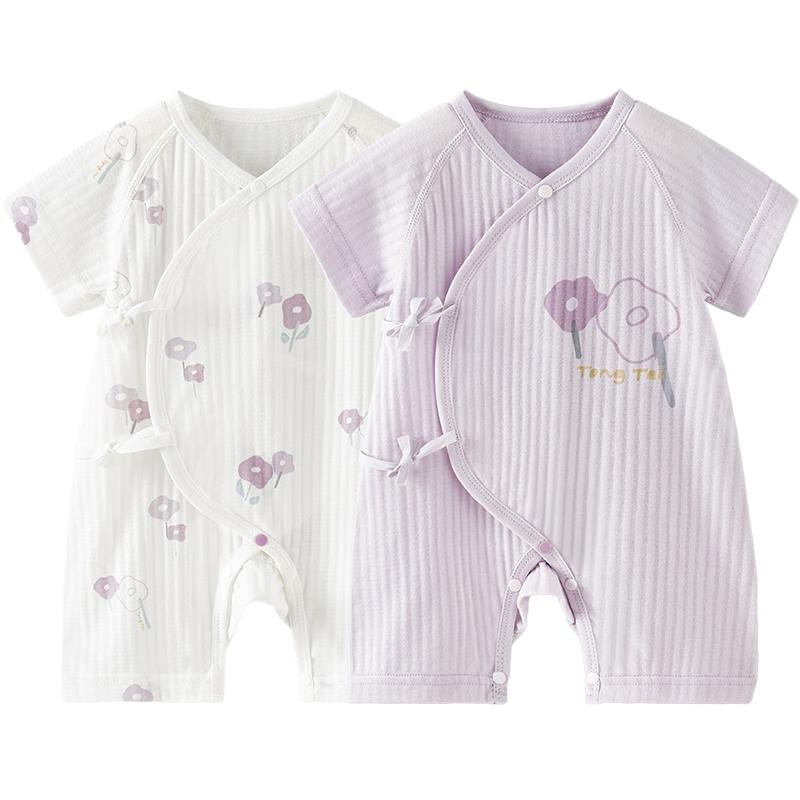 TONGTAI Baby Short Sleeve Cotton Romper 52cm