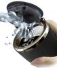Tsuchiya Yac Car Useful Open Ashtray, Ash, Black/Black Plated, One-Push Type, PZ-521