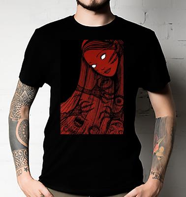 Tomie Junji Ito Collection T Shirt Horror Manga Basic Style Anime T-Shirt Unisex